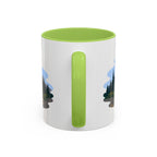 Lassen Volcanic National Park Coffee Mug | Solid Color Block Park Souvenir | 11oz 15oz Accent Mug