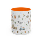 Rome Christmas Mug | Watercolor City Souvenir | Ceramic Coffee Cup