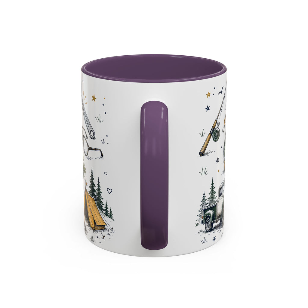 Dad The Legend Coffee Mug | Father's Day Gift for Dad | Accent Color Ceramic 11oz 15oz