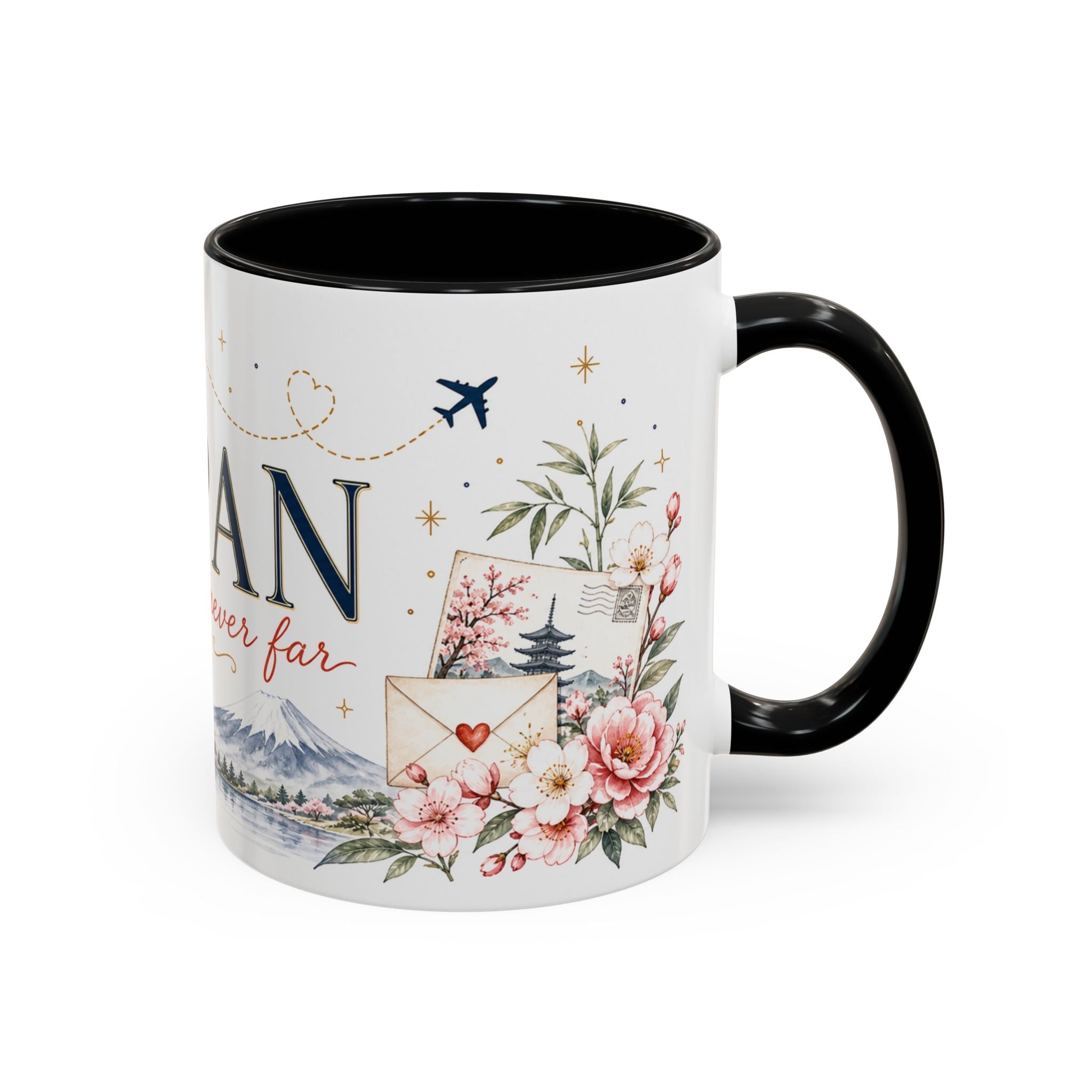 Japan Home Country Mug | Moving Away Gift | Long Distance Friendship | 11 oz 15 oz Accent Mug