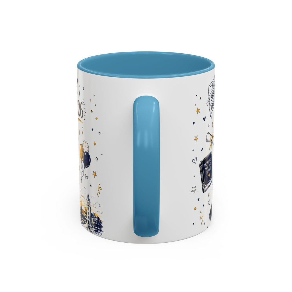We Did It Class of 2026 Coffee Mug | Graduation Gift | Accent Color Ceramic 11oz 15oz