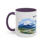 Wrangell-St. Elias National Park Coffee Mug | Solid Color Block Park Souvenir | 11oz 15oz Accent Mug