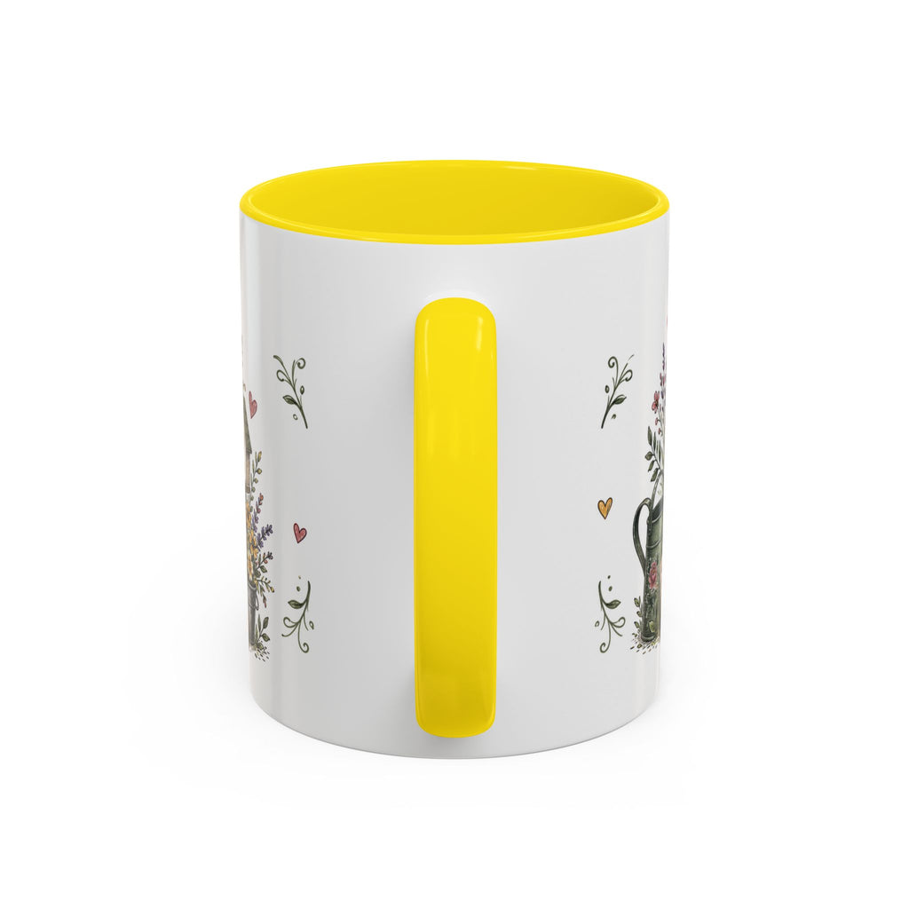 Grandma's Garden Of Love Coffee Mug | Gift From Grandkids | Accent Color Ceramic 11oz 15oz