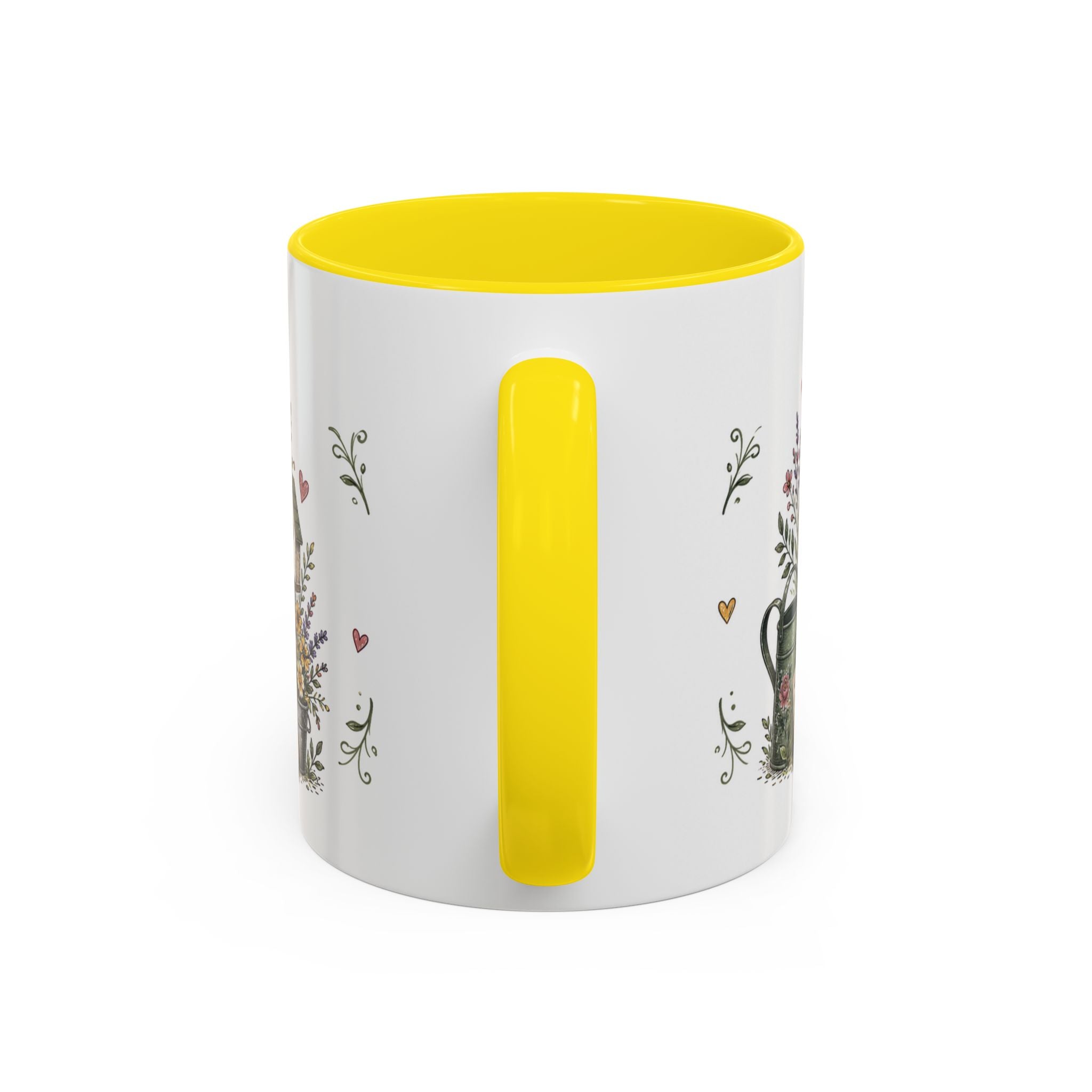 Grandma's Garden Of Love Coffee Mug | Gift From Grandkids | Accent Color Ceramic 11oz 15oz