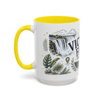 Victoria Falls Coffee Mug | Travel Destination Souvenir Gift | Accent Color Ceramic 11oz 15oz