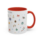 Rocky Mountain National Park Christmas Mug | Watercolor Travel Souvenir | Holiday Gift | Accent Ceramic Coffee Cup 11oz 15oz
