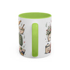 Grandma Makes Life Sweeter Coffee Mug | Gift From Grandkids | Accent Color Ceramic 11oz 15oz