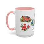 St. Louis Illustrated Travel Mug | City Souvenir Accent Coffee Mug | 11oz 15oz Ceramic Cup