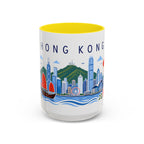 Hong Kong Coffee Mug | Travel Souvenir Accent Mug | Place Gift Ceramic Cup 11oz 15oz