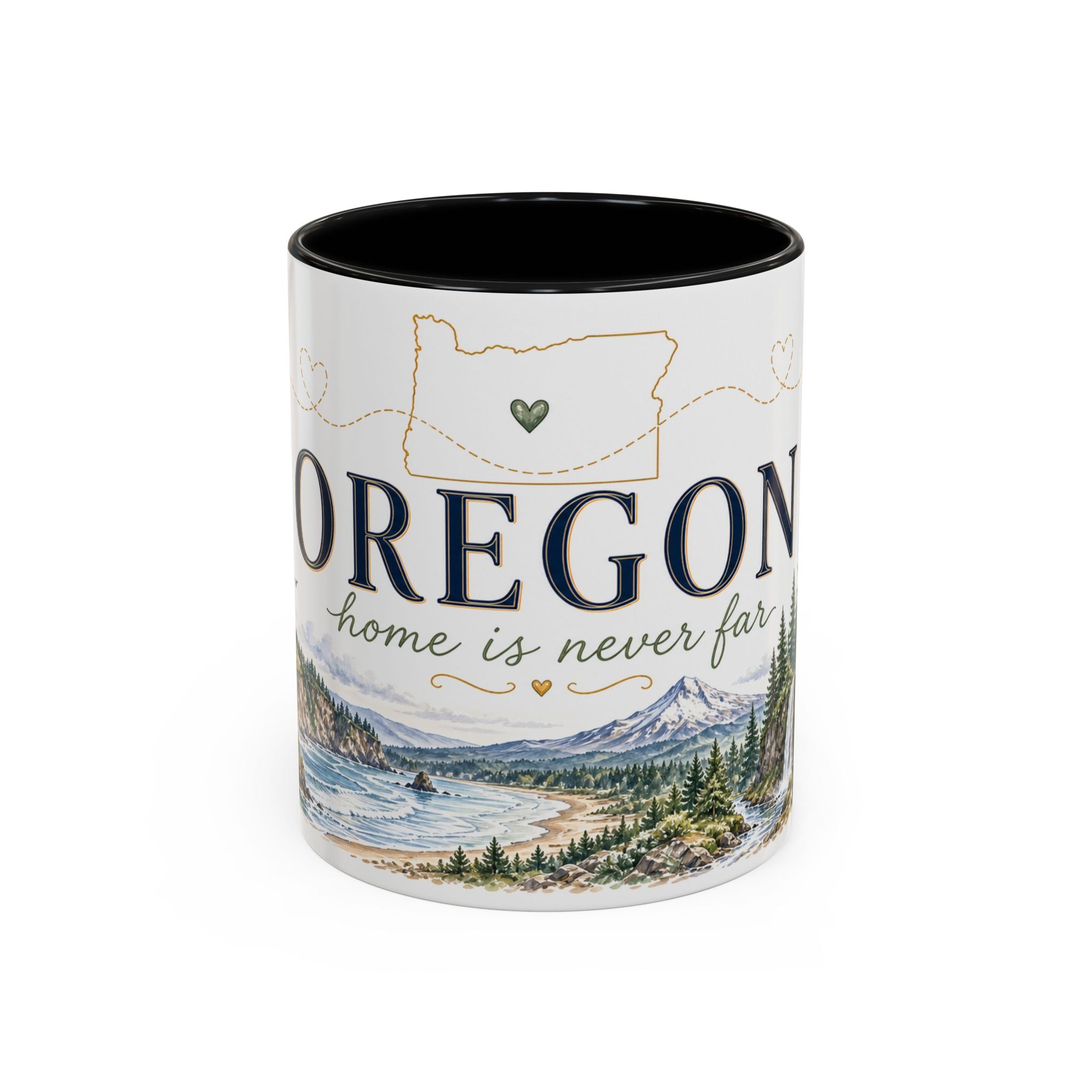 Oregon State Mug | Moving Away, Long Distance Friendship Gift | 11oz 15oz Accent Mug