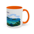 Virgin Islands National Park Coffee Mug | Solid Color Block Park Souvenir | 11oz 15oz Accent Mug