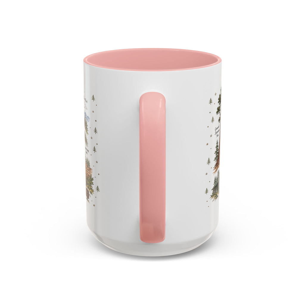 Sequoia Coffee Mug | National Park Hiking California Gift | Accent Color Ceramic 11oz 15oz