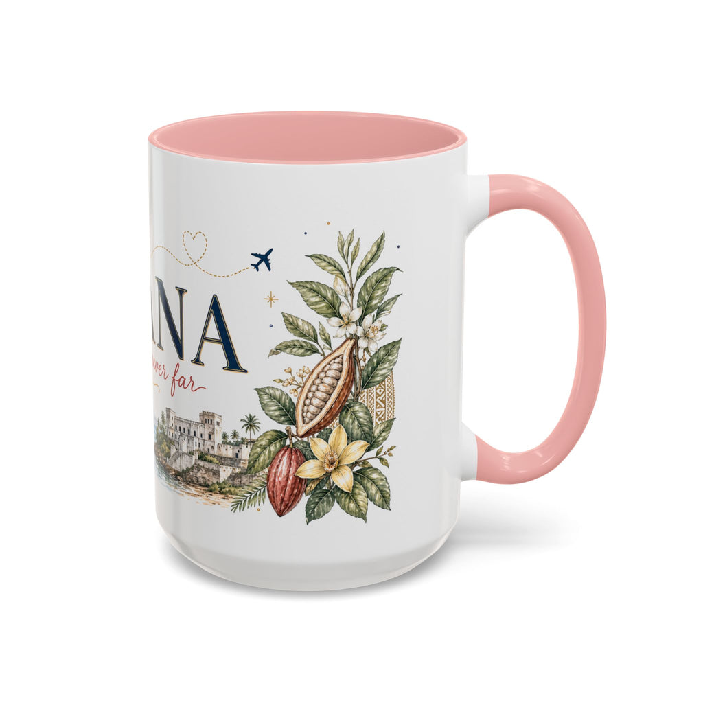 Ghana Home Country Mug | Moving Away Gift | Long Distance Friendship | 11 oz 15 oz Accent Mug
