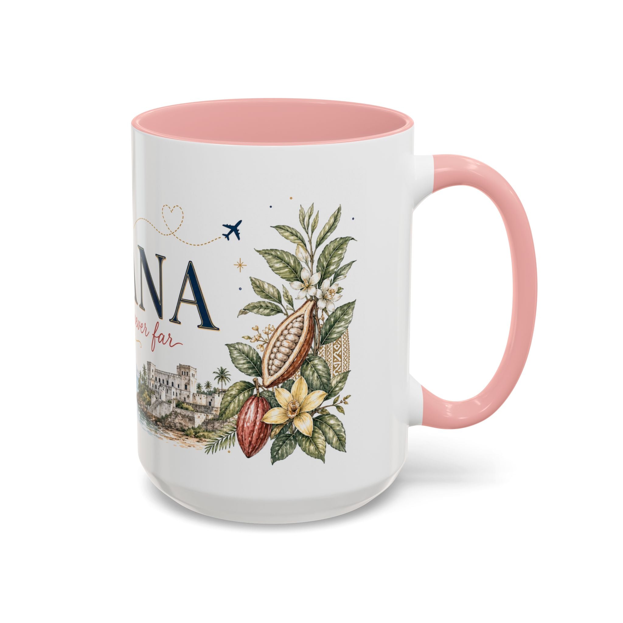 Ghana Home Country Mug | Moving Away Gift | Long Distance Friendship | 11 oz 15 oz Accent Mug