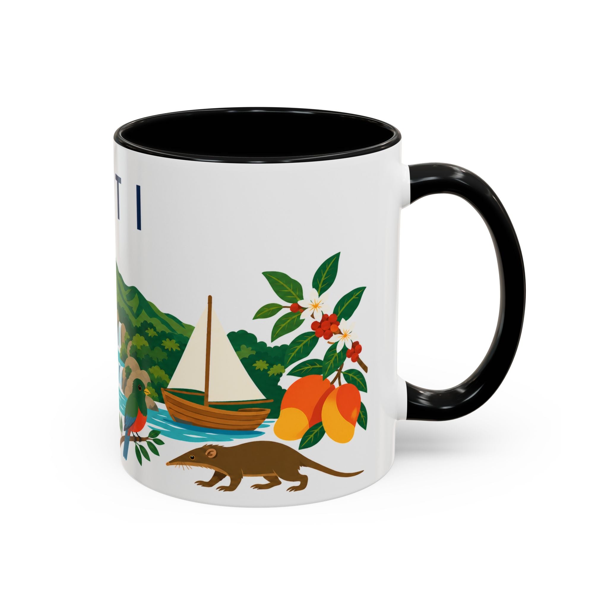 Haiti Coffee Mug | Travel Souvenir Accent Mug | Country Gift Ceramic Cup 11oz 15oz