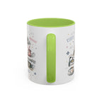 Paris Coffee Mug | France Souvenir Travel Gift | Accent Color Ceramic 11oz 15oz