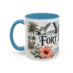 Fort Lauderdale Coffee Mug | United States Travel Souvenir | Vintage Illustrated City Gift | 11 oz 15 oz Accent Mug