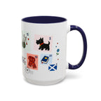 Edinburgh Coffee Mug | Postage Stamp Collage Mug | Travel Souvenir Accent Cup 11oz 15oz