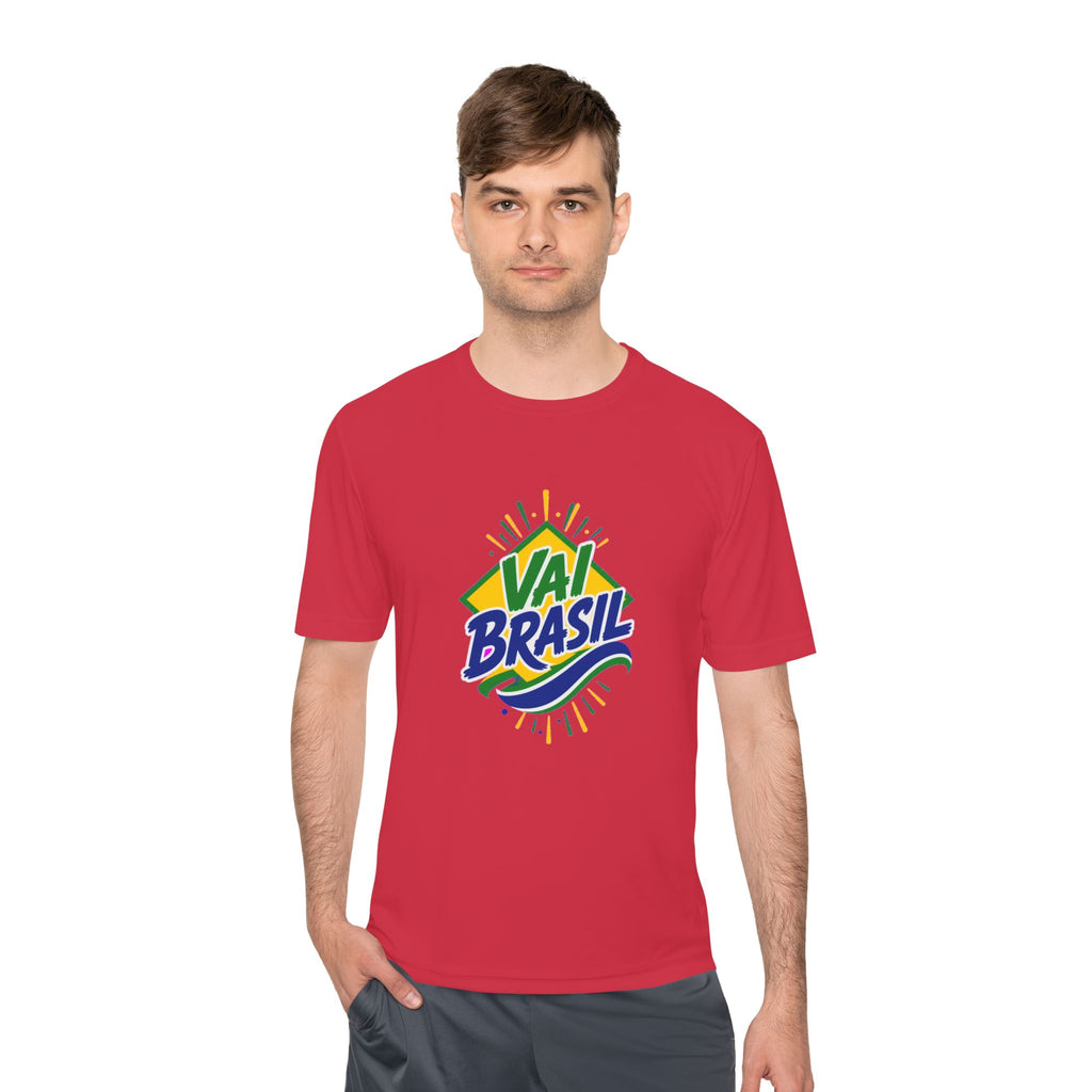 Brazil Soccer T Shirt, Vai Brasil Tee, World Football Fan Shirt, Moisture Wicking Sport Tee