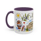 Athens Travel Mug | European City Souvenir Accent Coffee Mug | 11oz 15oz Ceramic Cup