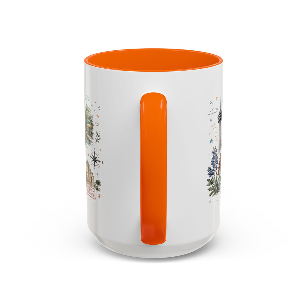 San Antonio Coffee Mug | Texas Souvenir City Gift | Accent Color Ceramic 11oz 15oz