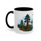 Redwood National Park Coffee Mug | Solid Color Block Park Souvenir | 11oz 15oz Accent Mug