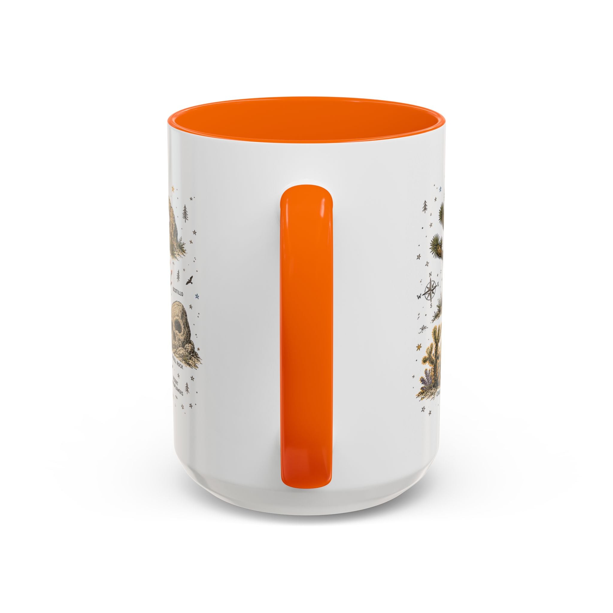 Joshua Tree Coffee Mug | National Park Desert Camping Gift | Accent Color Ceramic 11oz 15oz