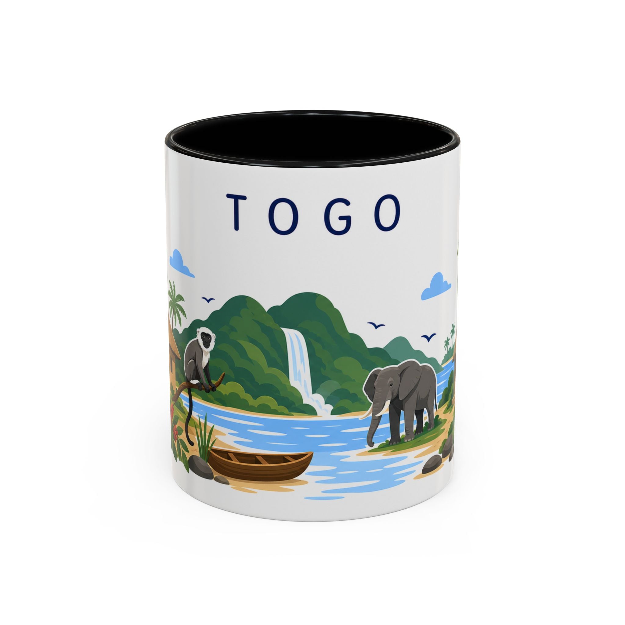 Togo Coffee Mug | Travel Souvenir Accent Mug | Country Gift Ceramic Cup 11oz 15oz