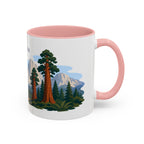 Sequoia National Park Coffee Mug | Solid Color Block Park Souvenir | 11oz 15oz Accent Mug