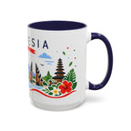 Indonesia Coffee Mug | Travel Souvenir Accent Mug | Country Gift Ceramic Cup 11oz 15oz
