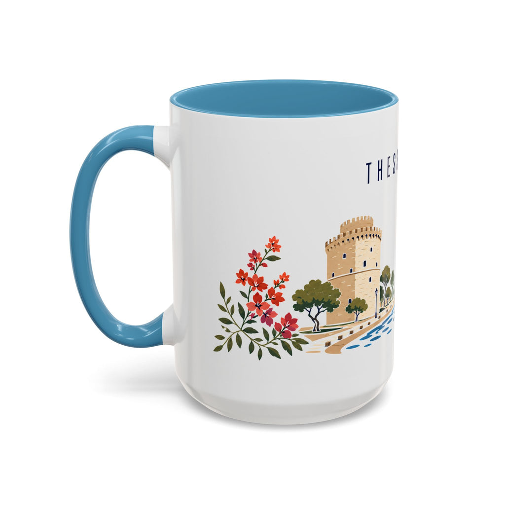 Thessaloniki Coffee Mug | Greece Travel Souvenir | Porcelain Decal City Gift | 11oz 15oz Accent Mug