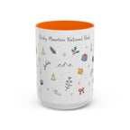 Rocky Mountain National Park Christmas Mug | Watercolor Travel Souvenir | Holiday Gift | Accent Ceramic Coffee Cup 11oz 15oz