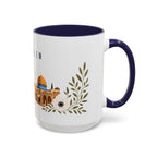 Jerusalem Coffee Mug | Israel Travel Souvenir | Porcelain Decal City Gift | 11oz 15oz Accent Mug