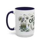 Okavango Delta Coffee Mug | Travel Destination Souvenir Gift | Accent Color Ceramic 11oz 15oz