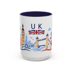 United Kingdom Coffee Mug | Travel Souvenir Accent Mug | Country Gift Ceramic Cup 11oz 15oz