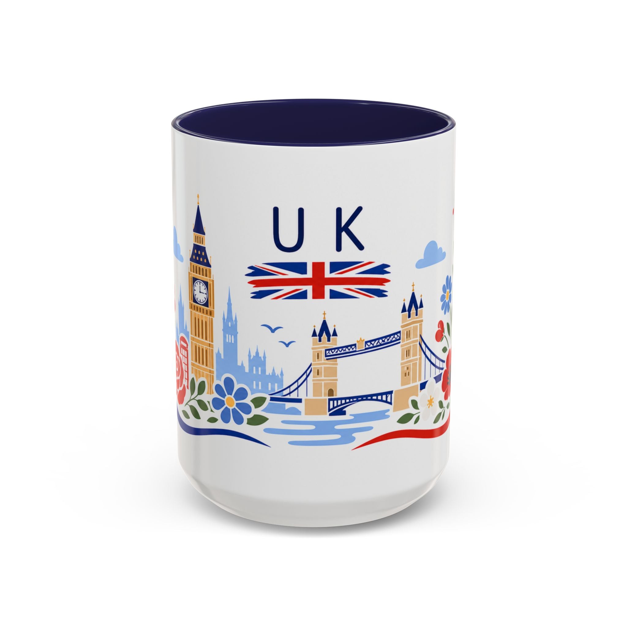 United Kingdom Coffee Mug | Travel Souvenir Accent Mug | Country Gift Ceramic Cup 11oz 15oz