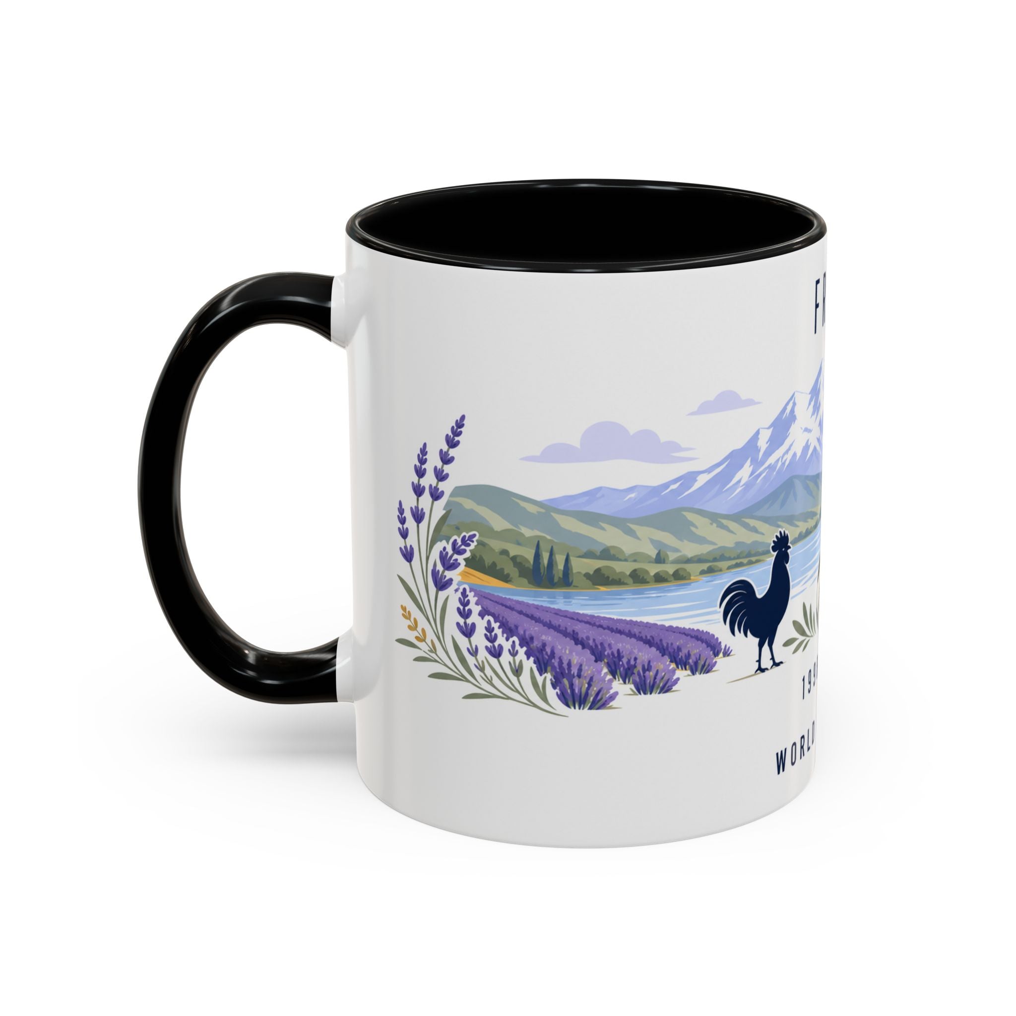 France World Champions Mug | Two Time Soccer Champion Gift | French Football Fan Cup | 1998 2018 | 11oz 15oz Accent Mug