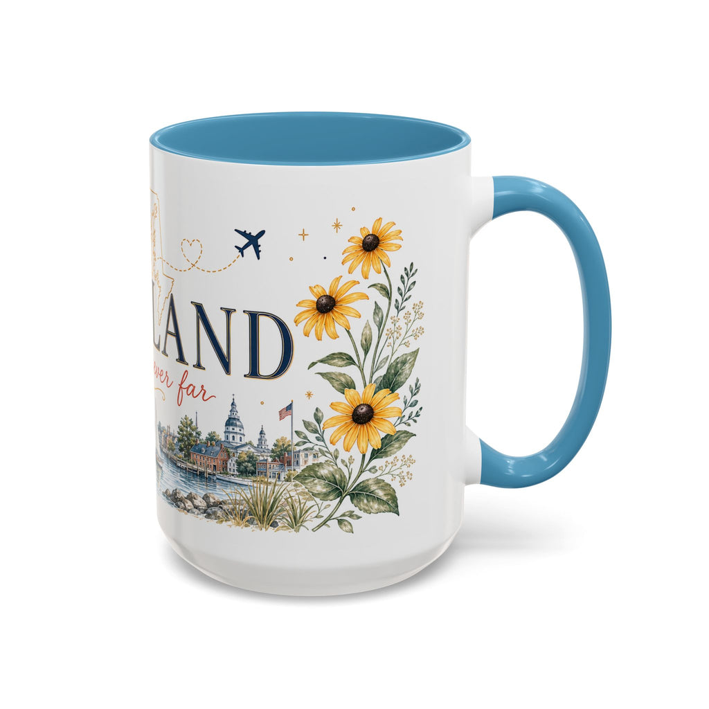Maryland State Map Mug | Homesick Gift, Long Distance Friendship Coffee Cup (11oz 15oz)