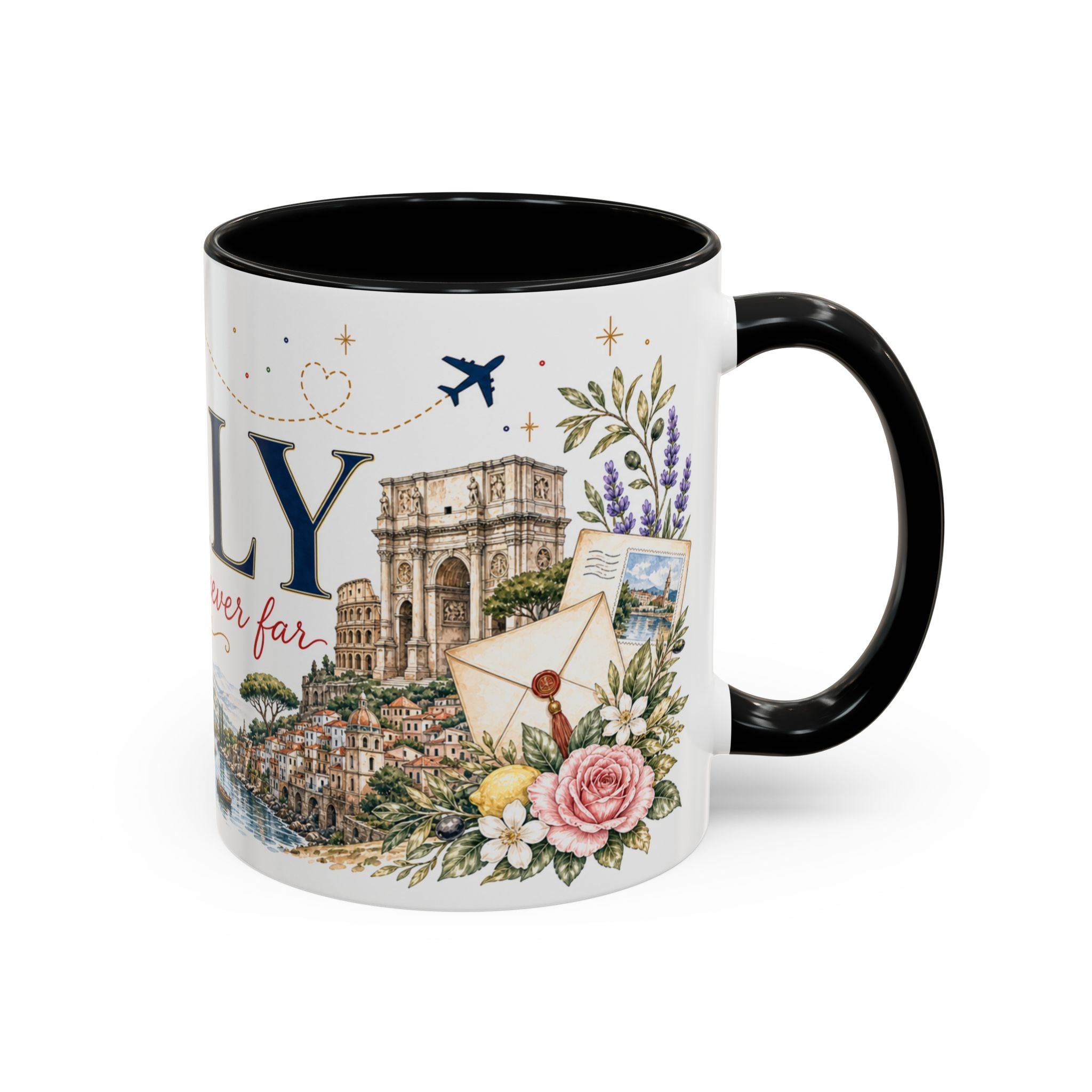 Italy Home Country Mug | Moving Away Gift | Long Distance Friendship | 11 oz 15 oz Accent Mug