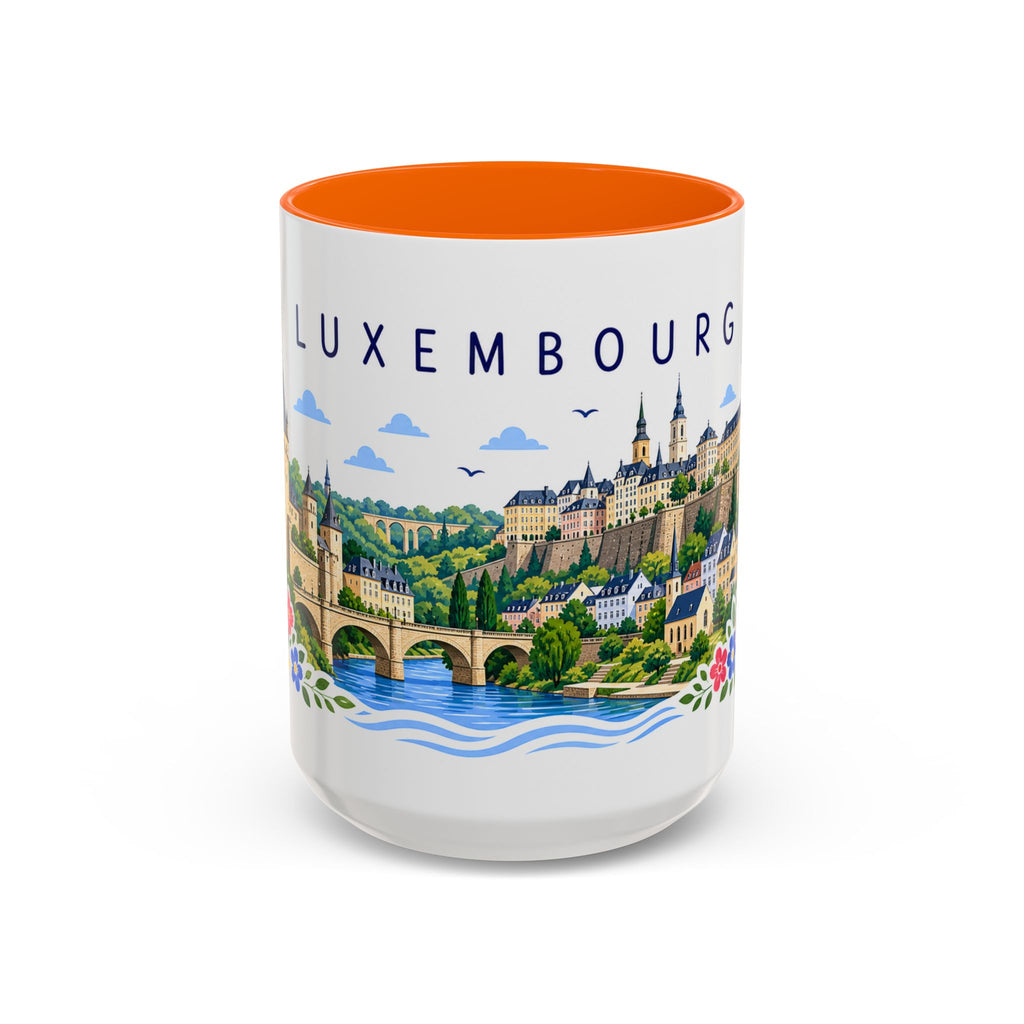 Luxembourg Coffee Mug | Travel Souvenir Accent Mug | Place Gift Ceramic Cup 11oz 15oz