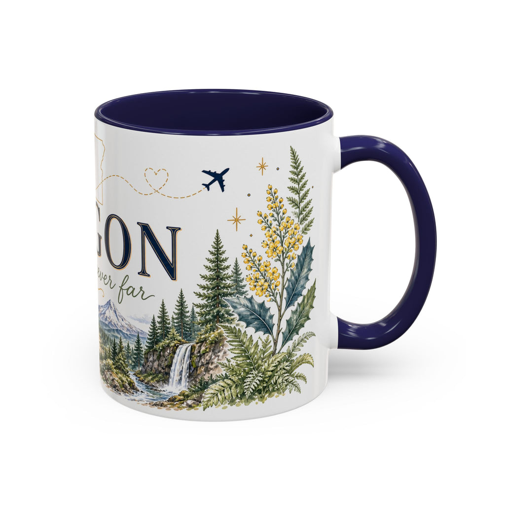 Oregon State Mug | Moving Away, Long Distance Friendship Gift | 11oz 15oz Accent Mug