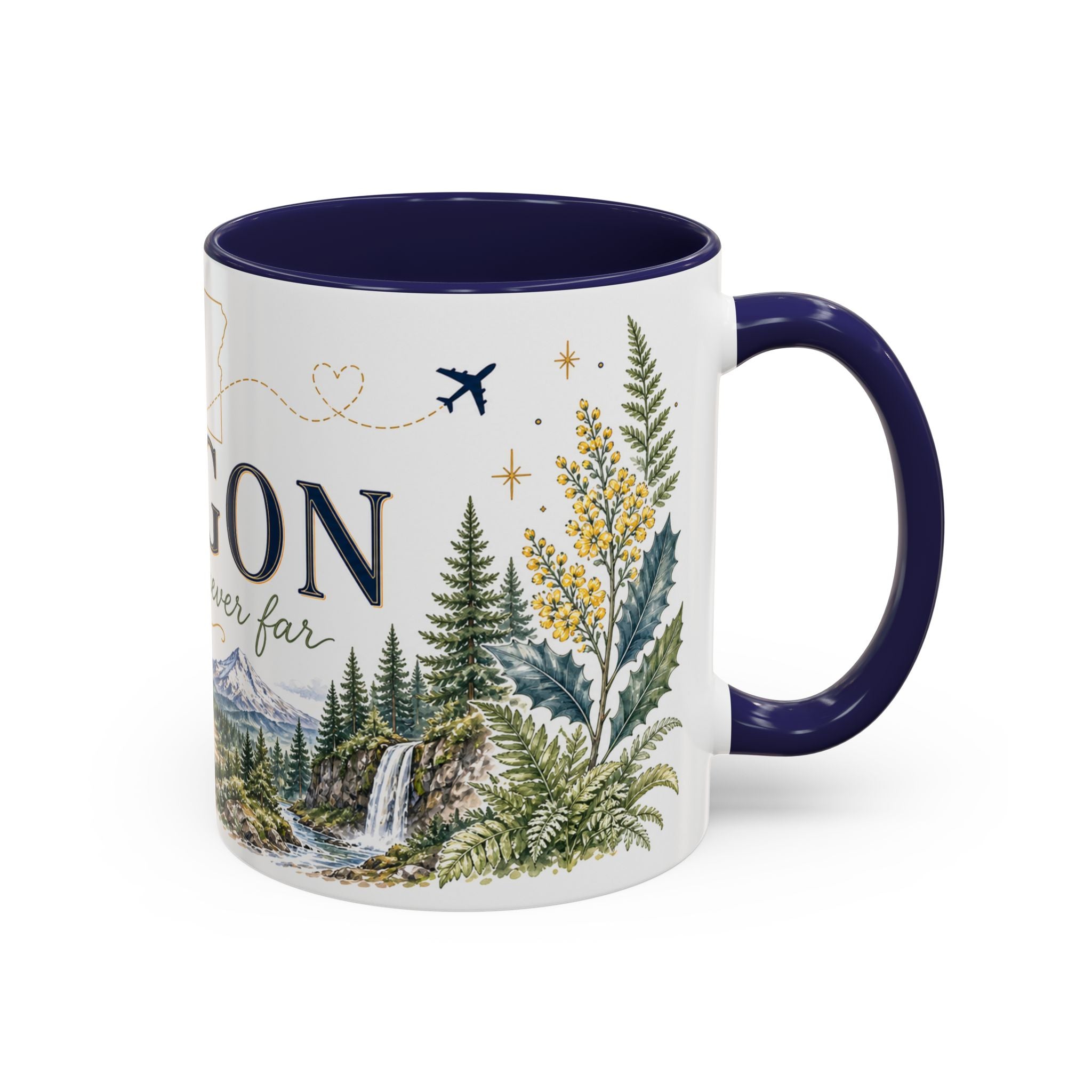 Oregon State Mug | Moving Away, Long Distance Friendship Gift | 11oz 15oz Accent Mug