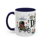 Dhaka Coffee Mug | Bangladesh Souvenir Travel Gift | Accent Color Ceramic 11oz 15oz