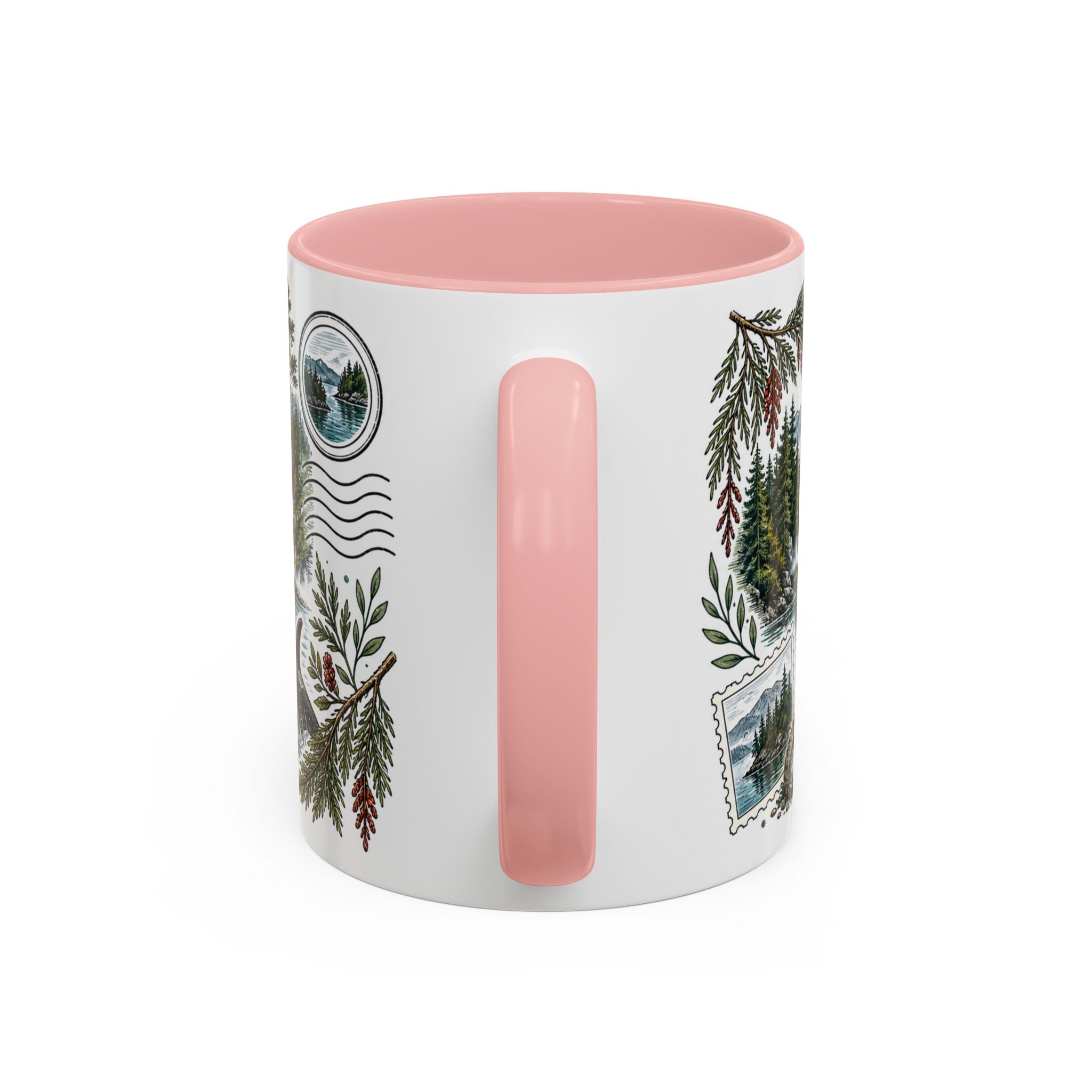 Queen Charlotte Sound Coffee Mug | Travel Destination Souvenir Gift | Accent Color Ceramic 11oz 15oz