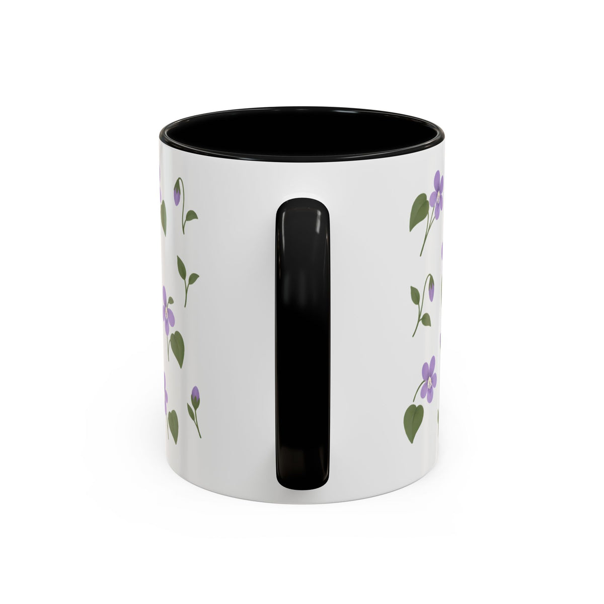 Illinois Violet Mug, State Flower Floral Coffee Cup, 11oz Botanical Gift