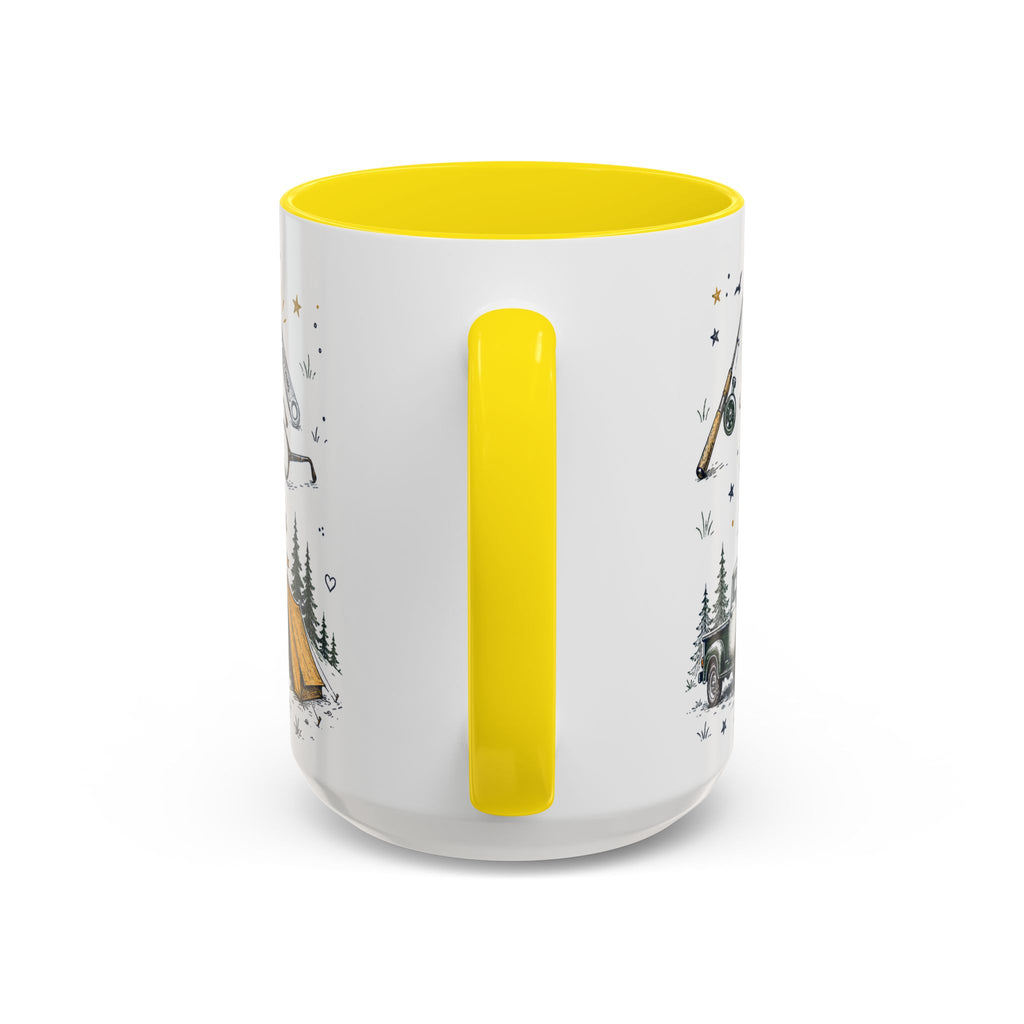 Dad The Legend Coffee Mug | Father's Day Gift for Dad | Accent Color Ceramic 11oz 15oz