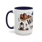 Wadi Rum Coffee Mug | Travel Destination Souvenir Gift | Accent Color Ceramic 11oz 15oz