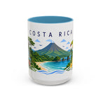 Costa Rica Coffee Mug | Travel Souvenir Accent Mug | Place Gift Ceramic Cup 11oz 15oz