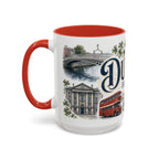 Dublin Coffee Mug | Ireland Travel Souvenir | Vintage Illustrated City Gift | 11 oz 15 oz Accent Mug