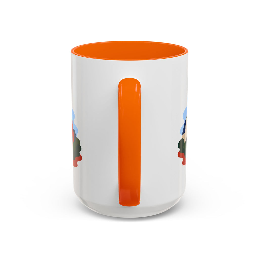 Bruges Coffee Mug | Travel Destination Souvenir Gift | Accent Color Ceramic 11oz 15oz